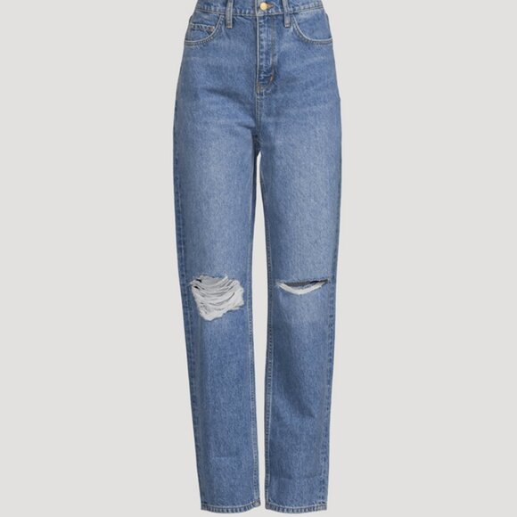 Josephine Skriver x Triarchy Relaxed-Fit Distressed Jeans - Picture 4 of 7